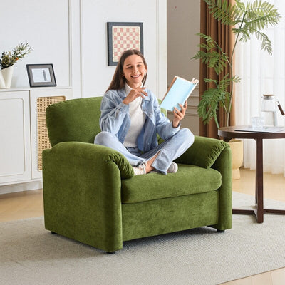 Modern Elephant Ears Armchair Accent Sofa Comfortable Seating for Living Room & Bedroom