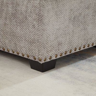 Modern L-Shaped Chenille Sectional Sofa with Pull-Out Sleeper, Storage Seats, Ottoman and 2 Pillows for Living Room