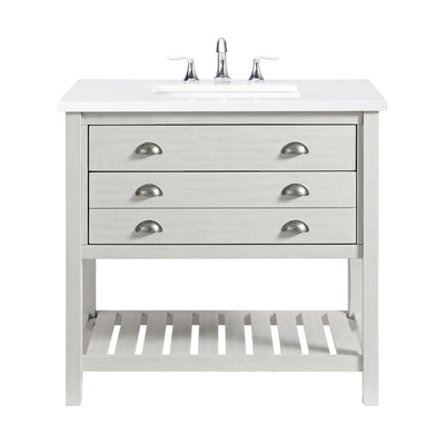 Monterey 37 Farmhouse Single Bathroom Vanity with Top
