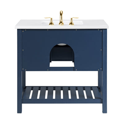 Monterey 37 Farmhouse Single Bathroom Vanity with Top