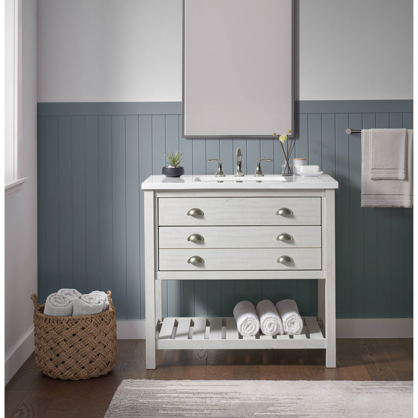 Monterey 37 Farmhouse Single Bathroom Vanity with Top