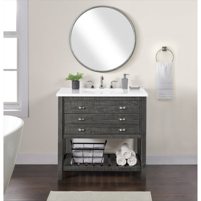 Monterey 37 Farmhouse Single Bathroom Vanity with Top