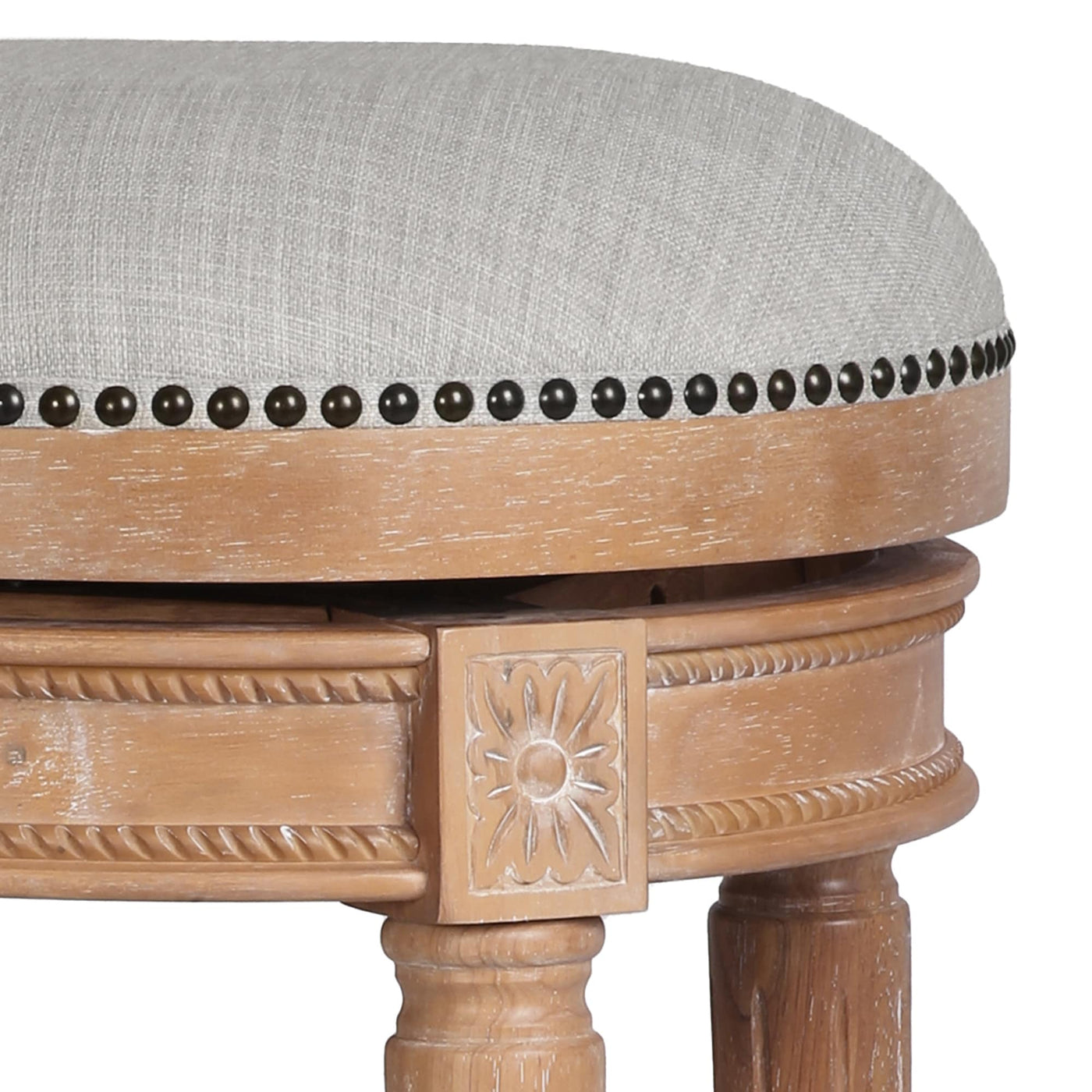 New Ridge Home Goods Chapman Backless Swivel 26 Counter-Height Bar Stool - Counter Height