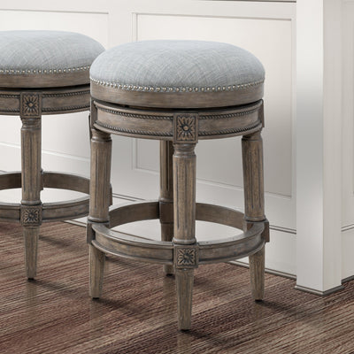 New Ridge Home Goods Chapman Backless Swivel 26 Counter-Height Bar Stool - Counter Height