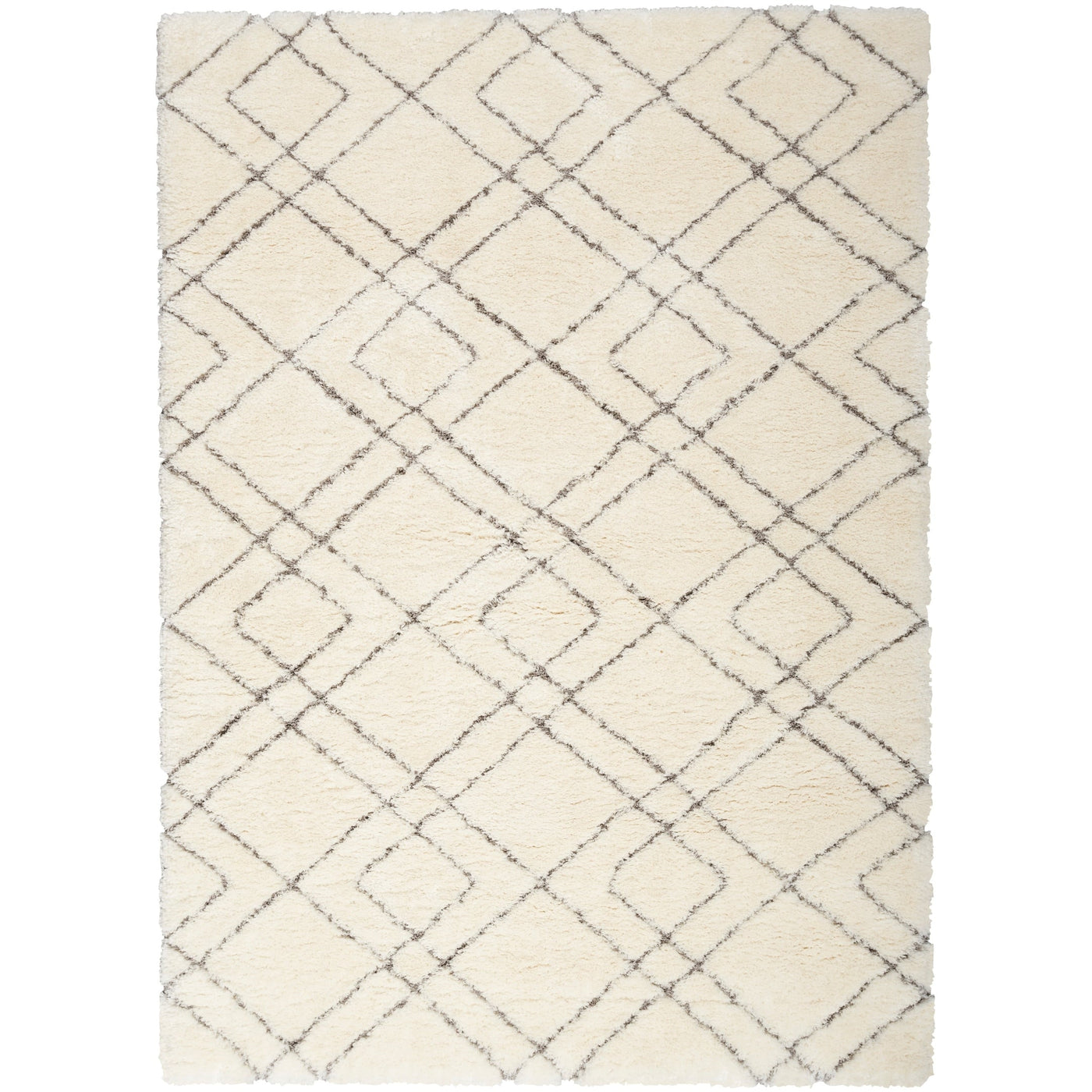 Nourison Luxurious Shag Ultra Plush Pile Abstract Geometric Area Rug