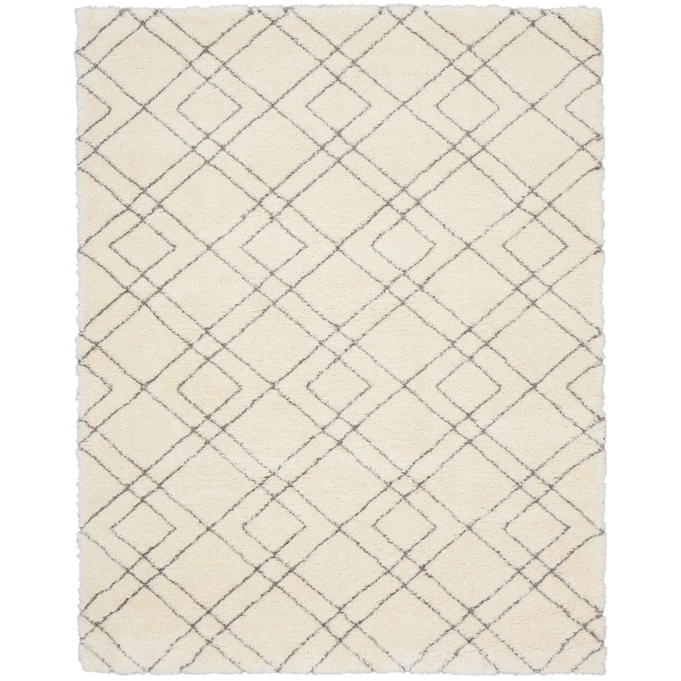 Nourison Luxurious Shag Ultra Plush Pile Abstract Geometric Area Rug