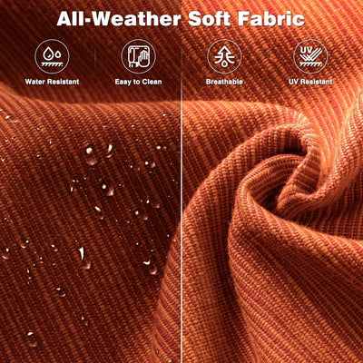 OVIOS 5-piece Patio Wicker High Back Conversation Set