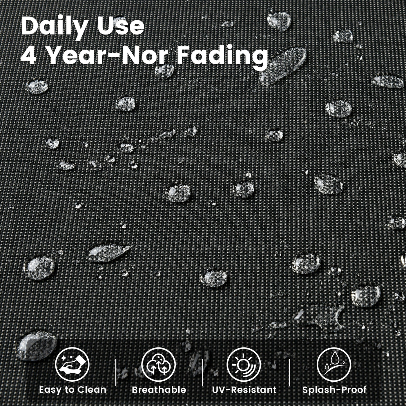 OVIOS 9 Pieces Outdoor Wicker Swivel Chair Set With Fire Table