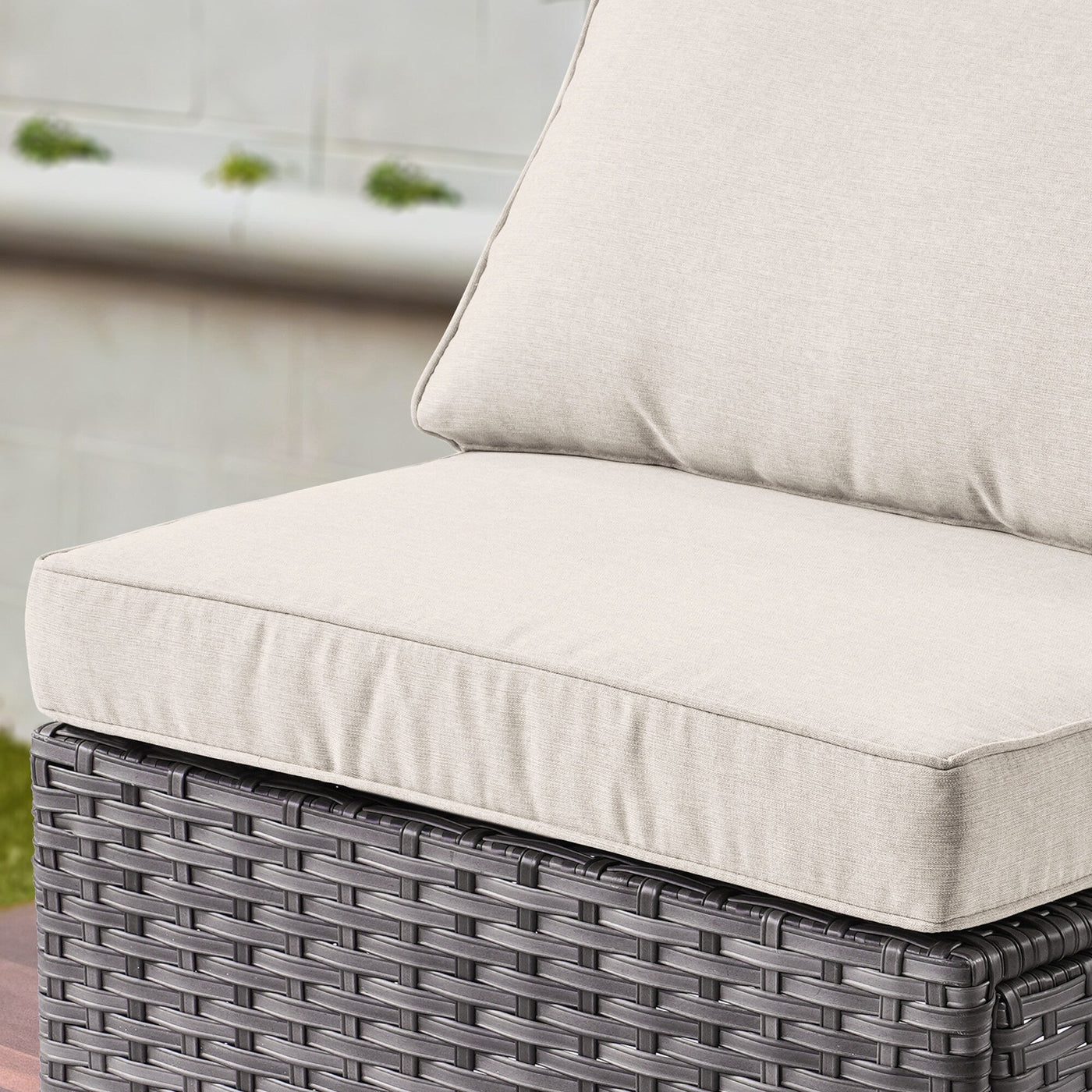 OVIOS Deep Seat Wicker 11-piece Sectional Set Swivel Chairs Fire Pit