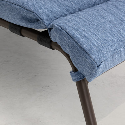 Outdoor Adjustable Patio Chaise Lounge Chair with Cushion Beach Poolside