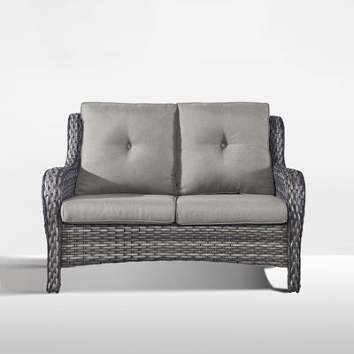 Gymojoy Outdoor Loveseat Wicker Sofa Set Rattan Sofa
