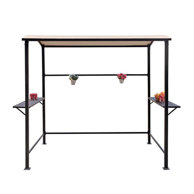 Outdoor 5 ft. x 8 ft. Steel Frame Grill Gazebo Canopy Barbecue Shelter