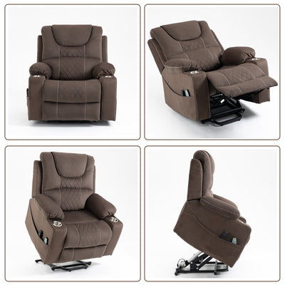 Oversized Electric Recliner Chair Elderly Power Lift Chair, 400 lbs.