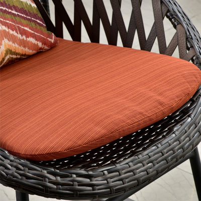 OVIOS 3-piece Patio Rocking Chair Bistro Set with Glass Coffee Table