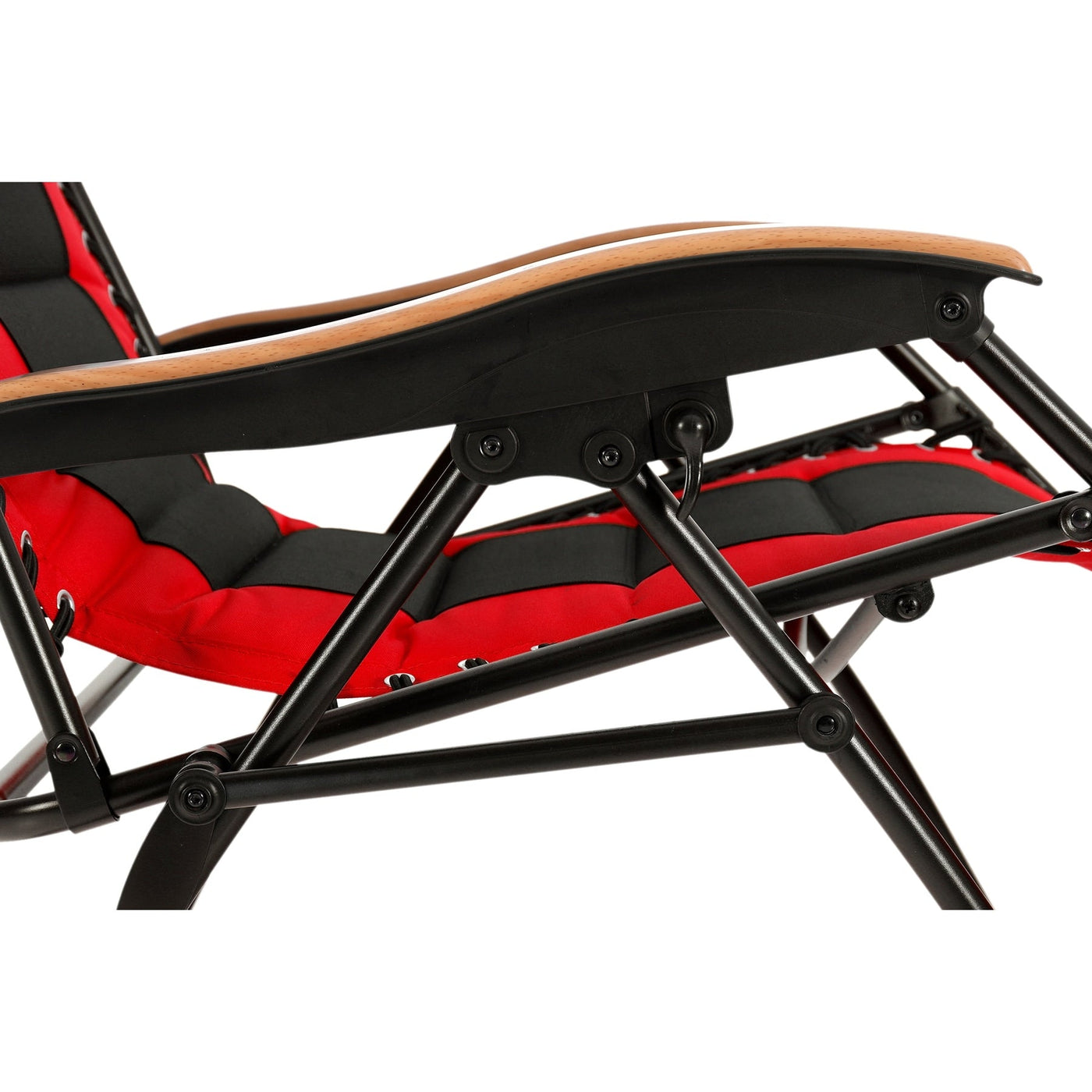 Oversize XL Padded Zero Gravity Lounge Chair Wider Armrest Adjustable Recliner with Cup Holder - N/A