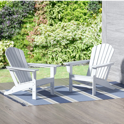 Polytrends Altura Outdoor Eco-Friendly All Weather Poly Patio Adirondack Chair (Set of 2)