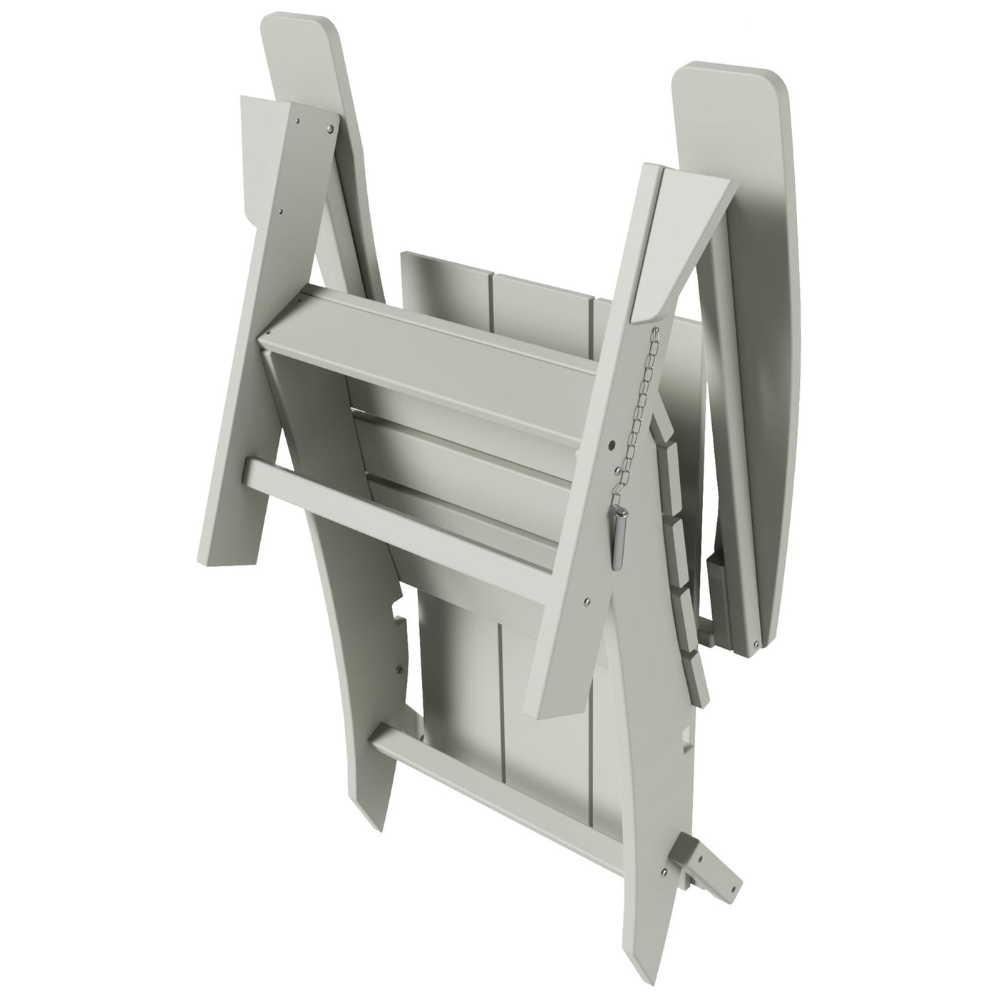 Polytrends Shoreside Modern Eco-Friendly All Weather Commercial-Residential Folding Adirondack Chair