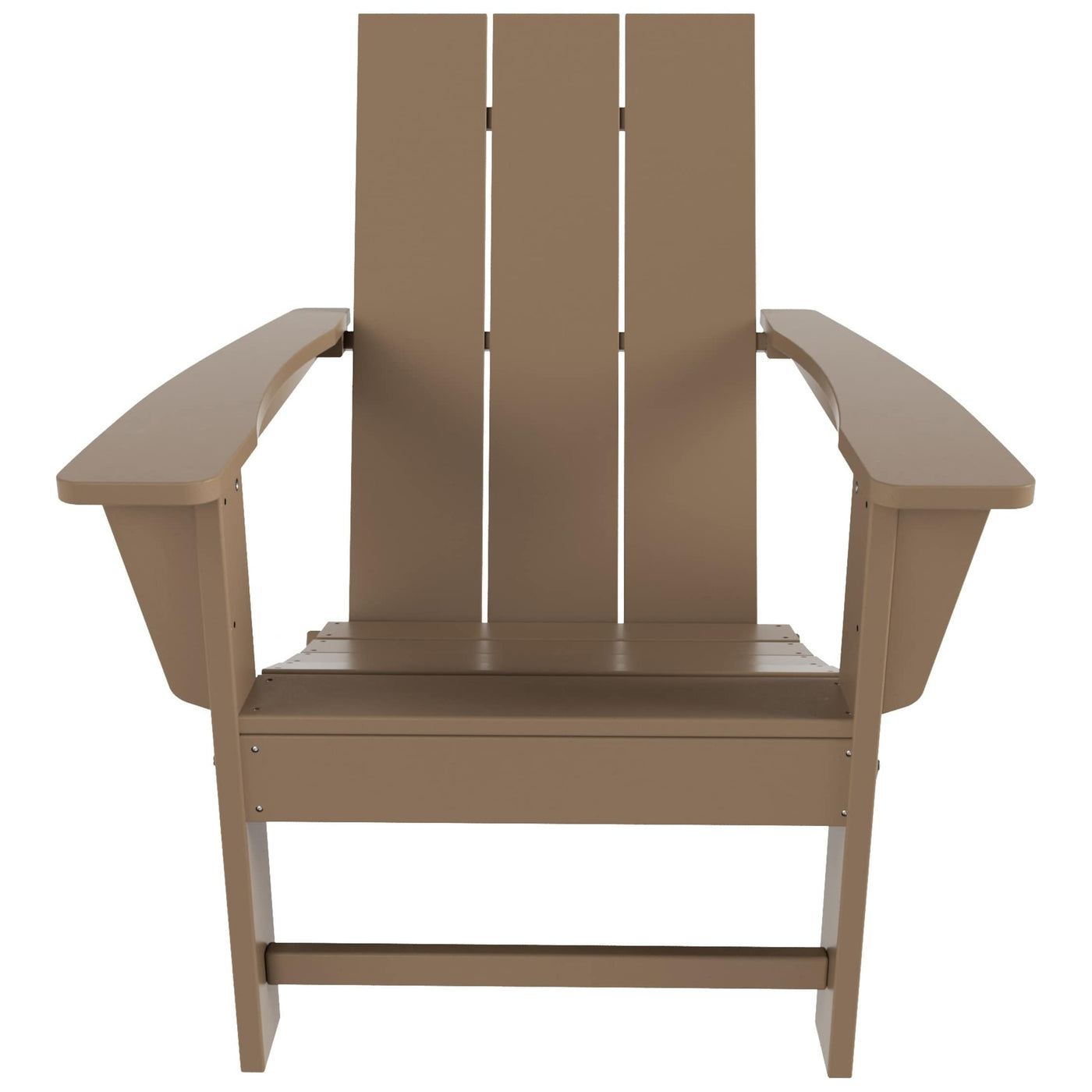 Polytrends Shoreside Modern Eco-Friendly All Weather Commercial-Residential Folding Adirondack Chair