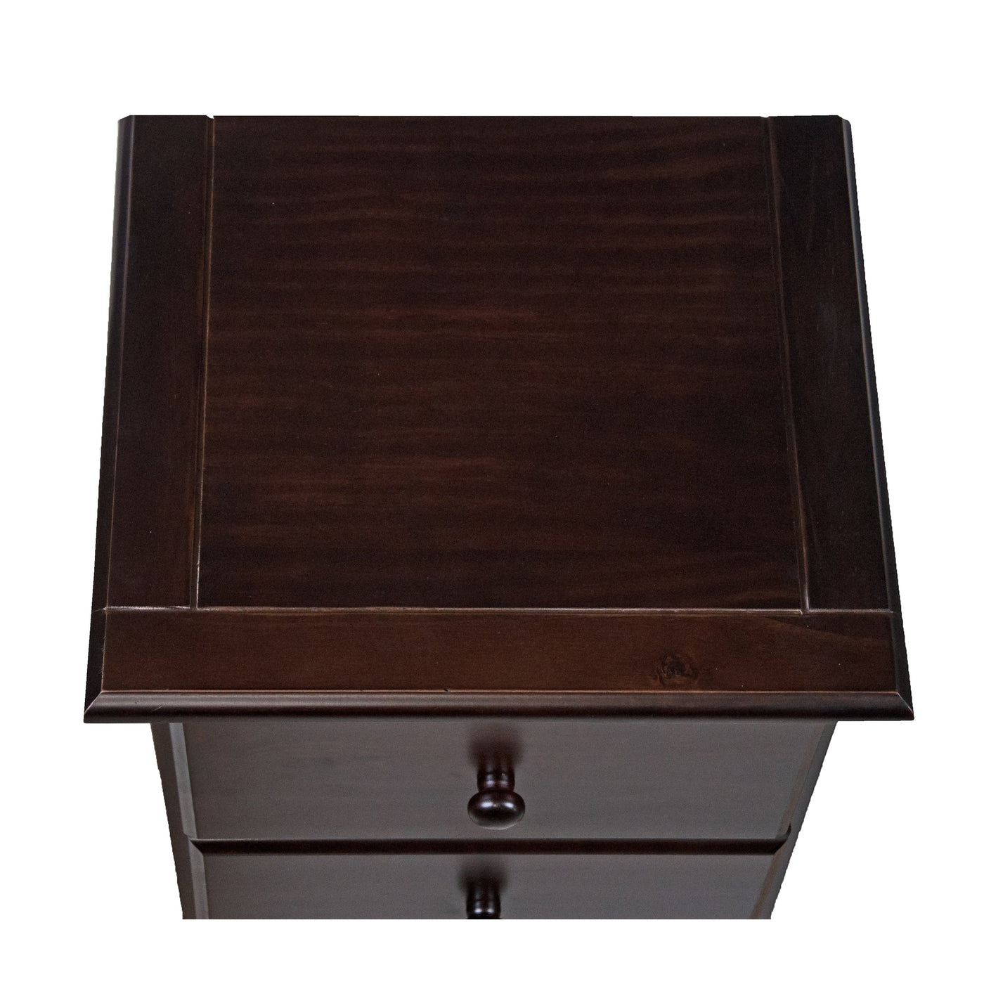 Palace Imports 100% Solid Wood 3-Drawer Nightstand with Metal or Wooden Knobs