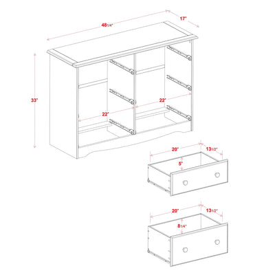 Palace Imports 100% Solid Wood 6-Drawer Dresser