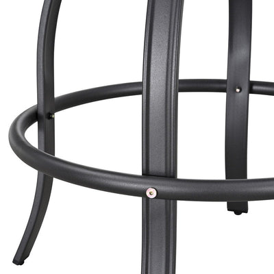 Patio Festival Outdoor Metal High Back Swivel Bar Chair (2-Pack)