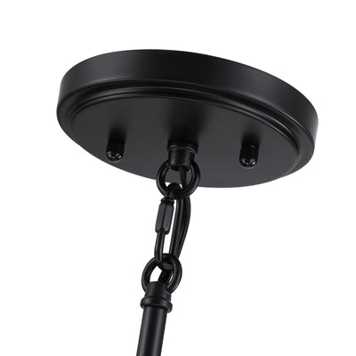 Piersan 5-Light Modern Bohemian Chandelier with Tiered Rattan Shade - 26 in. W