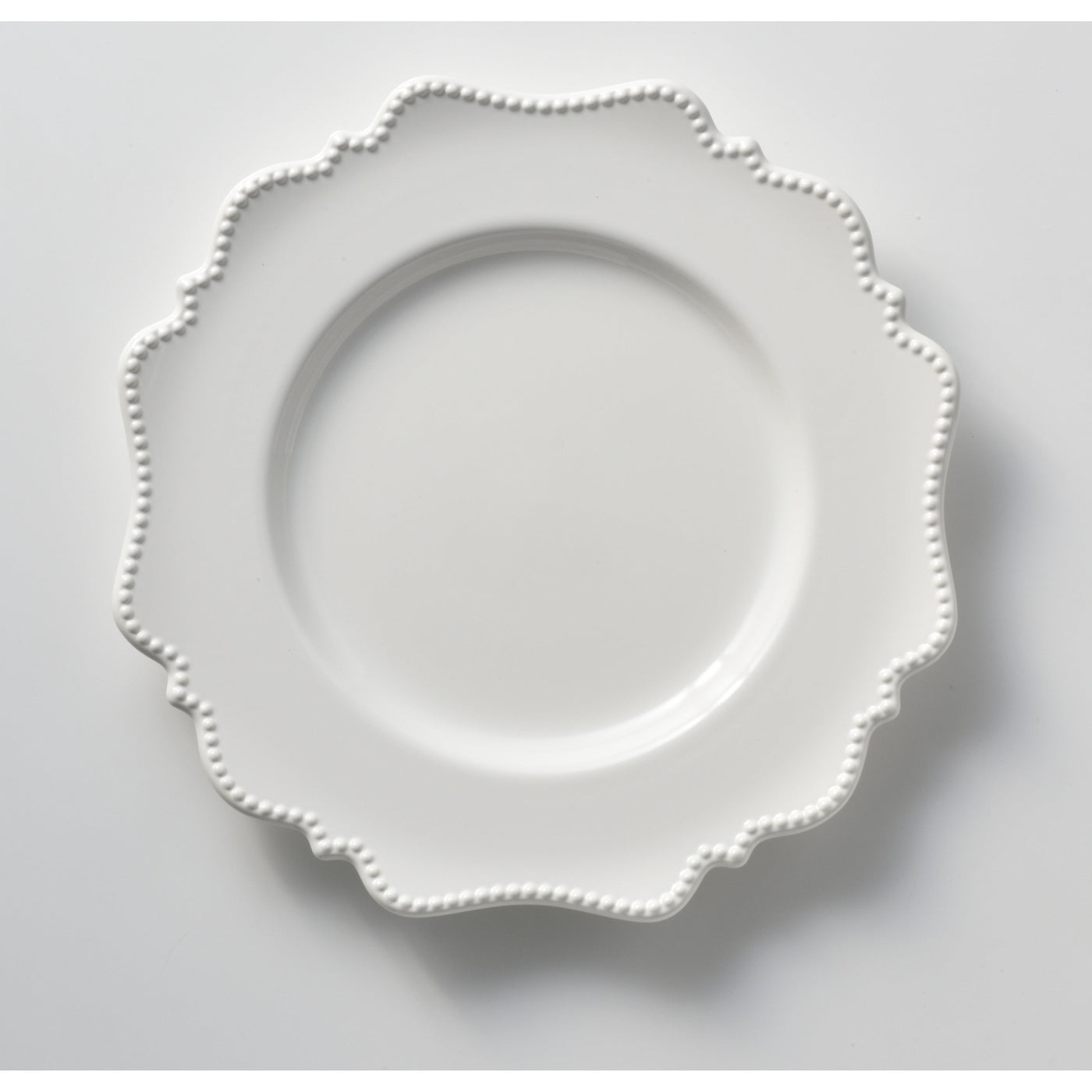 Red Vanilla Pinpoint White Dinner Plate 11 (Set of 6)