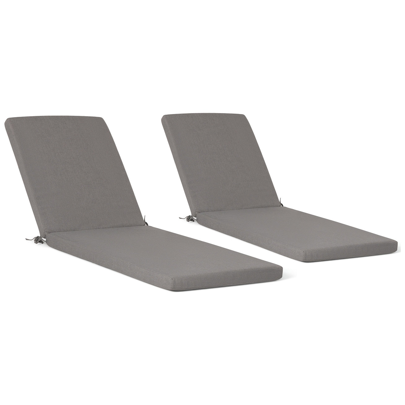 Polytrends Fading Free All Weather Outdoor Patio Chaise Lounge Cushions - (Set of 2)