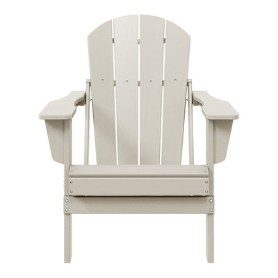 Polytrends Laguna Fade Resistant All Weather Outdoor Patio Folding Adirondack Chair