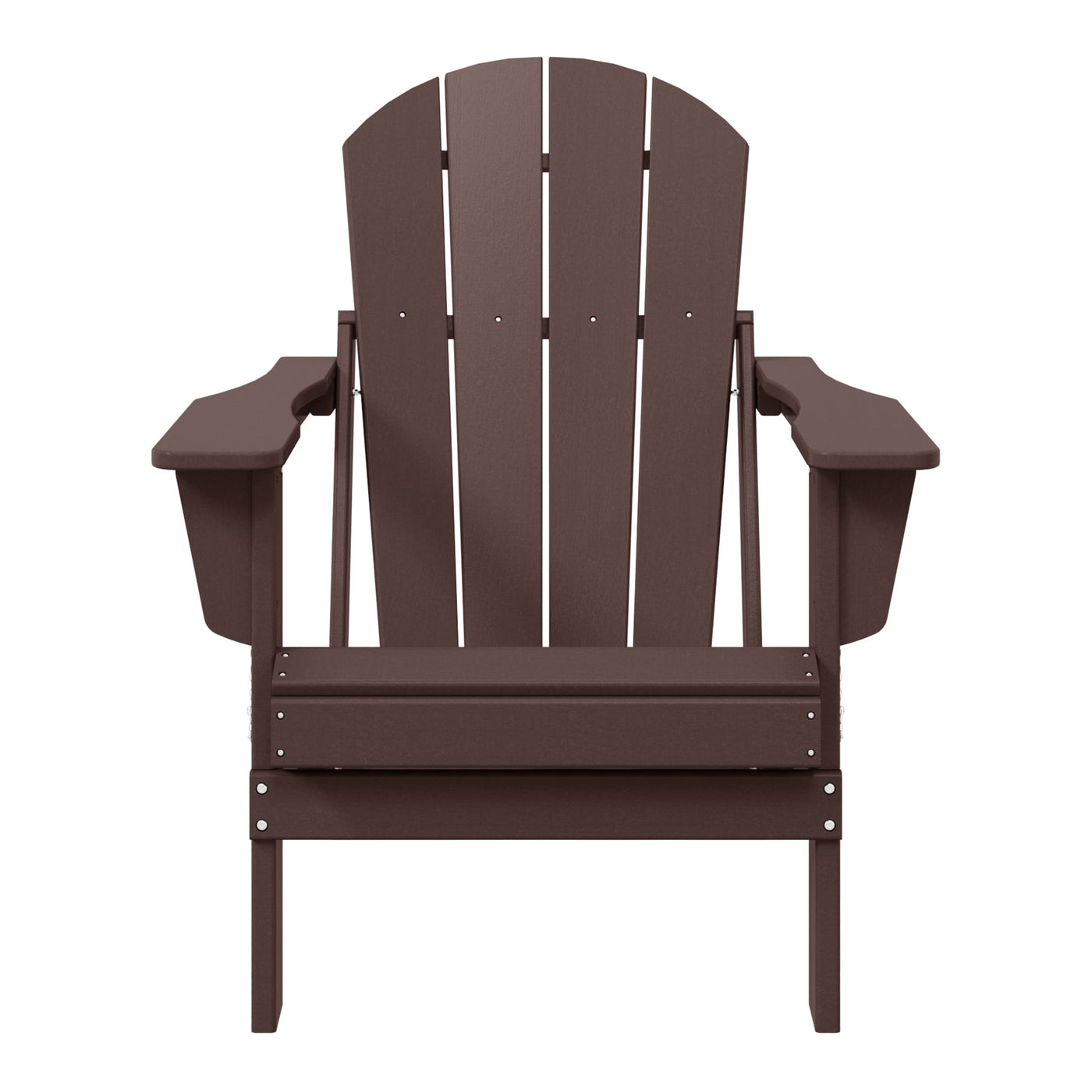 Polytrends Laguna Fade Resistant All Weather Outdoor Patio Folding Adirondack Chair