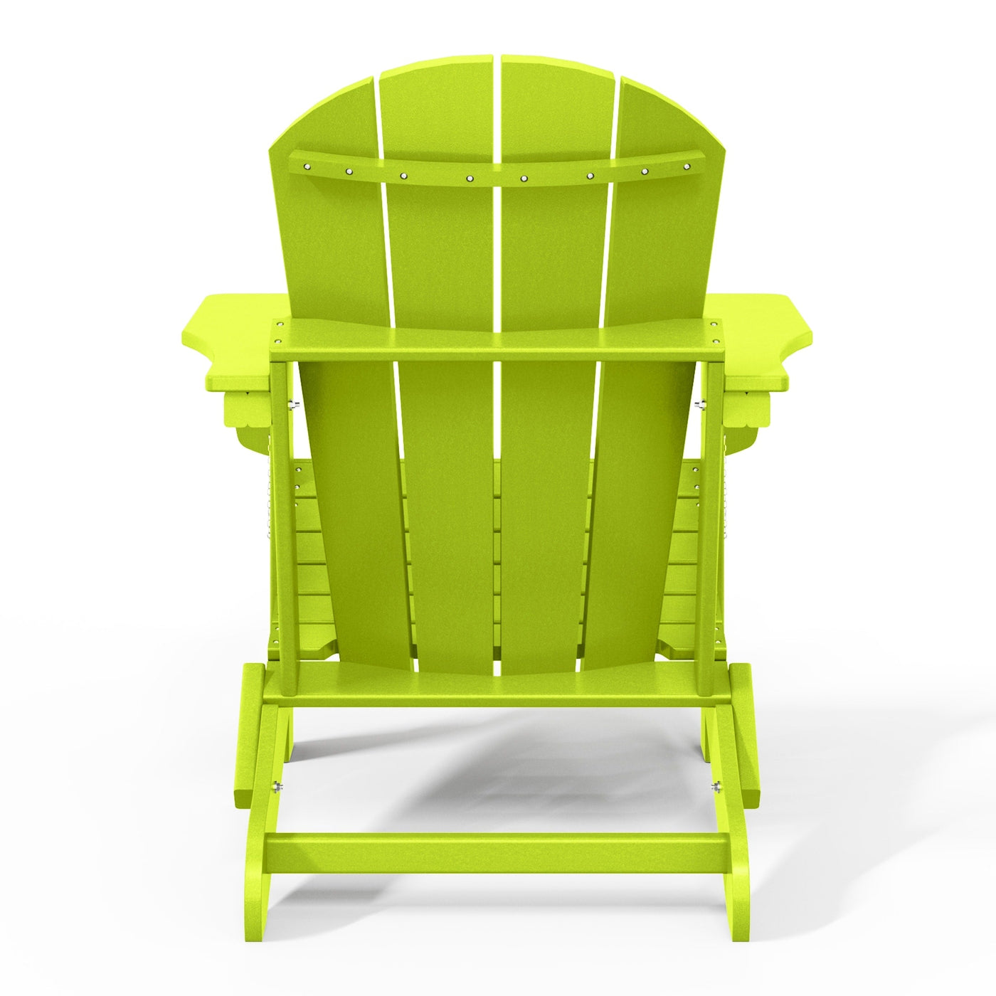 Polytrends Laguna Fade Resistant All Weather Outdoor Patio Folding Adirondack Chair