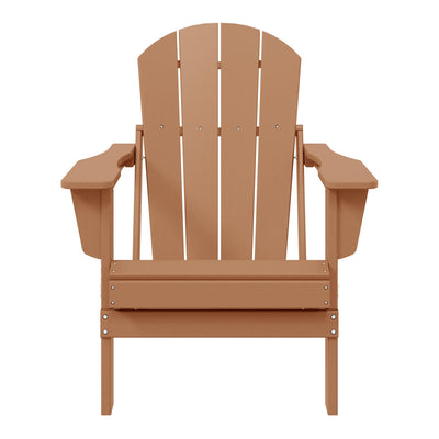 Polytrends Laguna Fade Resistant All Weather Outdoor Patio Folding Adirondack Chair