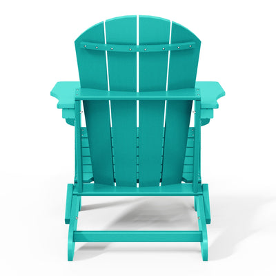 Polytrends Laguna Fade Resistant All Weather Outdoor Patio Folding Adirondack Chair