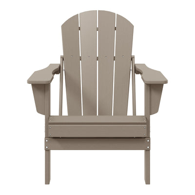 Polytrends Laguna Fade Resistant All Weather Outdoor Patio Folding Adirondack Chair