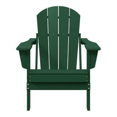 Polytrends Laguna Fade Resistant All Weather Outdoor Patio Folding Adirondack Chair