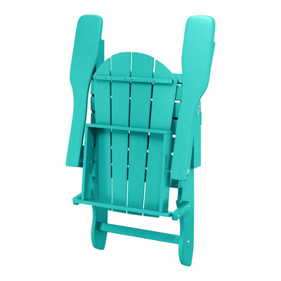 Polytrends Laguna Weather Resistant Outdoor Patio Folding Adirondack Chairs (Set of 2)