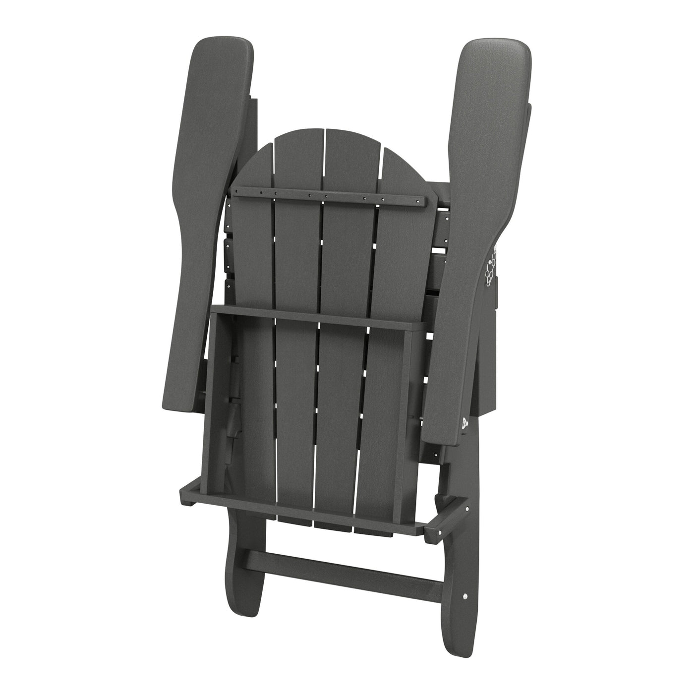 Polytrends Laguna Weather Resistant Outdoor Patio Folding Adirondack Chairs (Set of 4)