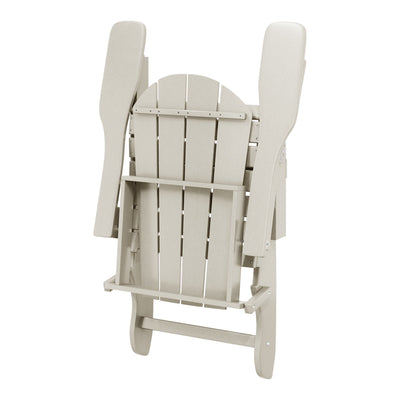 Polytrends Laguna Weather Resistant Outdoor Patio Folding Adirondack Chairs (Set of 4)