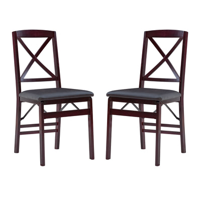 Porch & Den Espresso Folding Chair (Set of 2)
