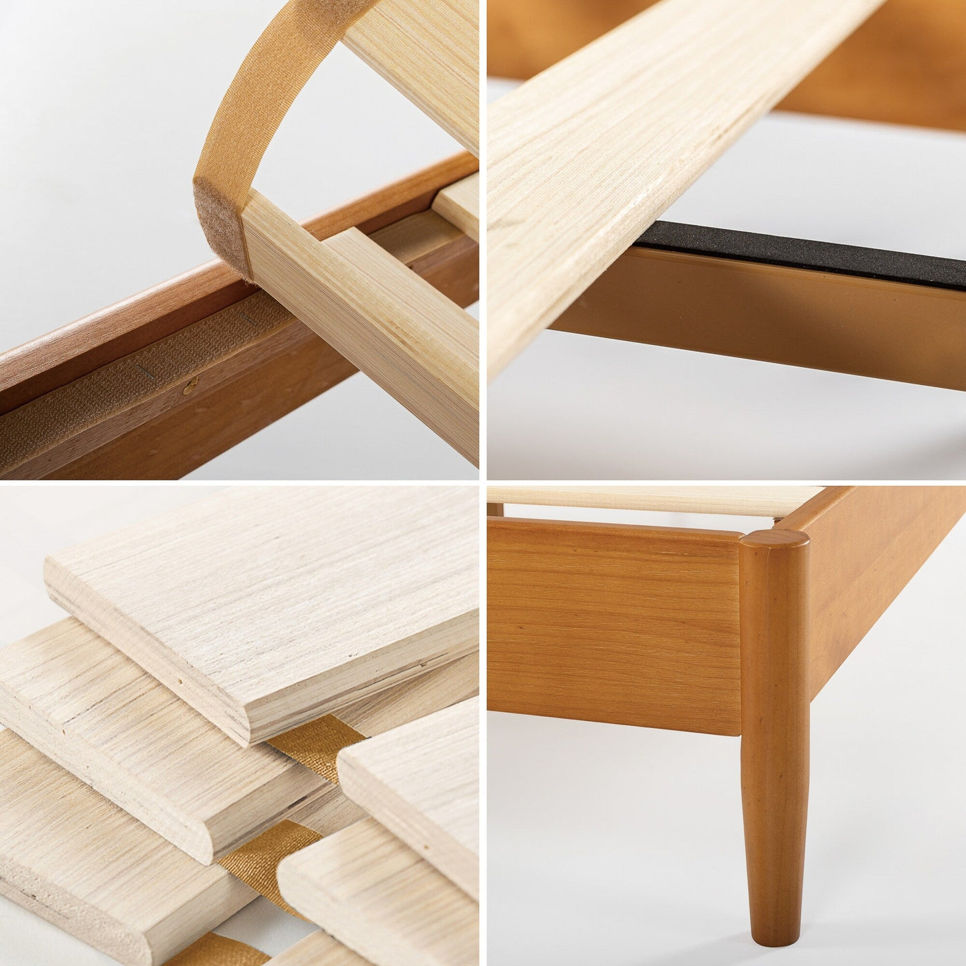 Priage by ZINUS Mid Century Wood Platform Bed Frame