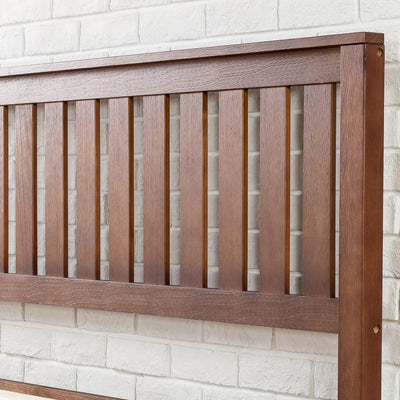 Priage by Zinus Antique Espresso Solid Wood Platform Bed