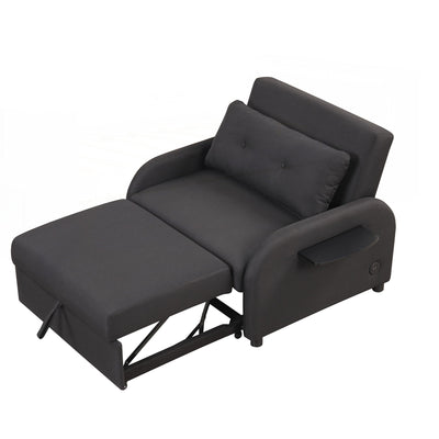 Pull Out Sofa Sleeper 3 in 1 with 2 Wing Table