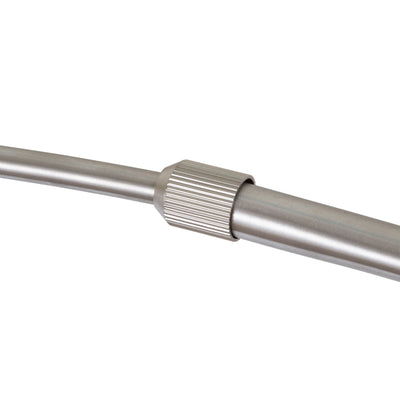 Q-Max 81 Steel Adjustable Arching Floor Lamp With Extra Large Shade and Marble Base