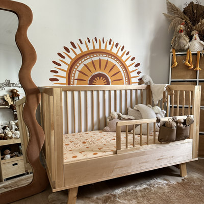 Aspen Cot Toddler Bed Half Frame - Natural Birch