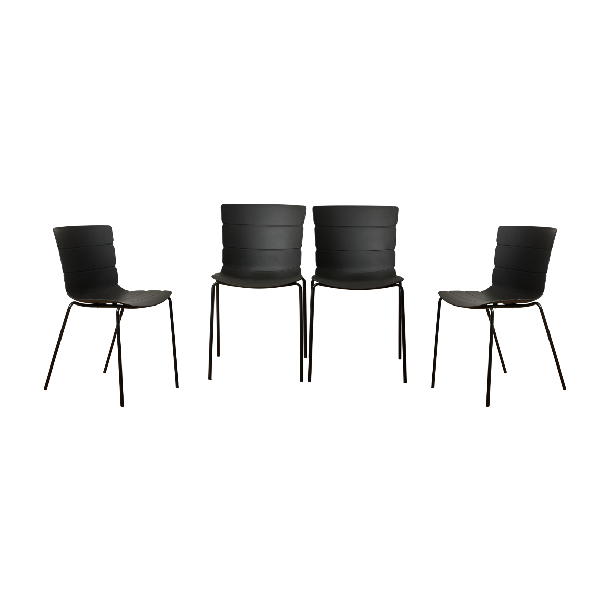 Ravello Outdoor Dining Chair - Black Set of Four Bundle