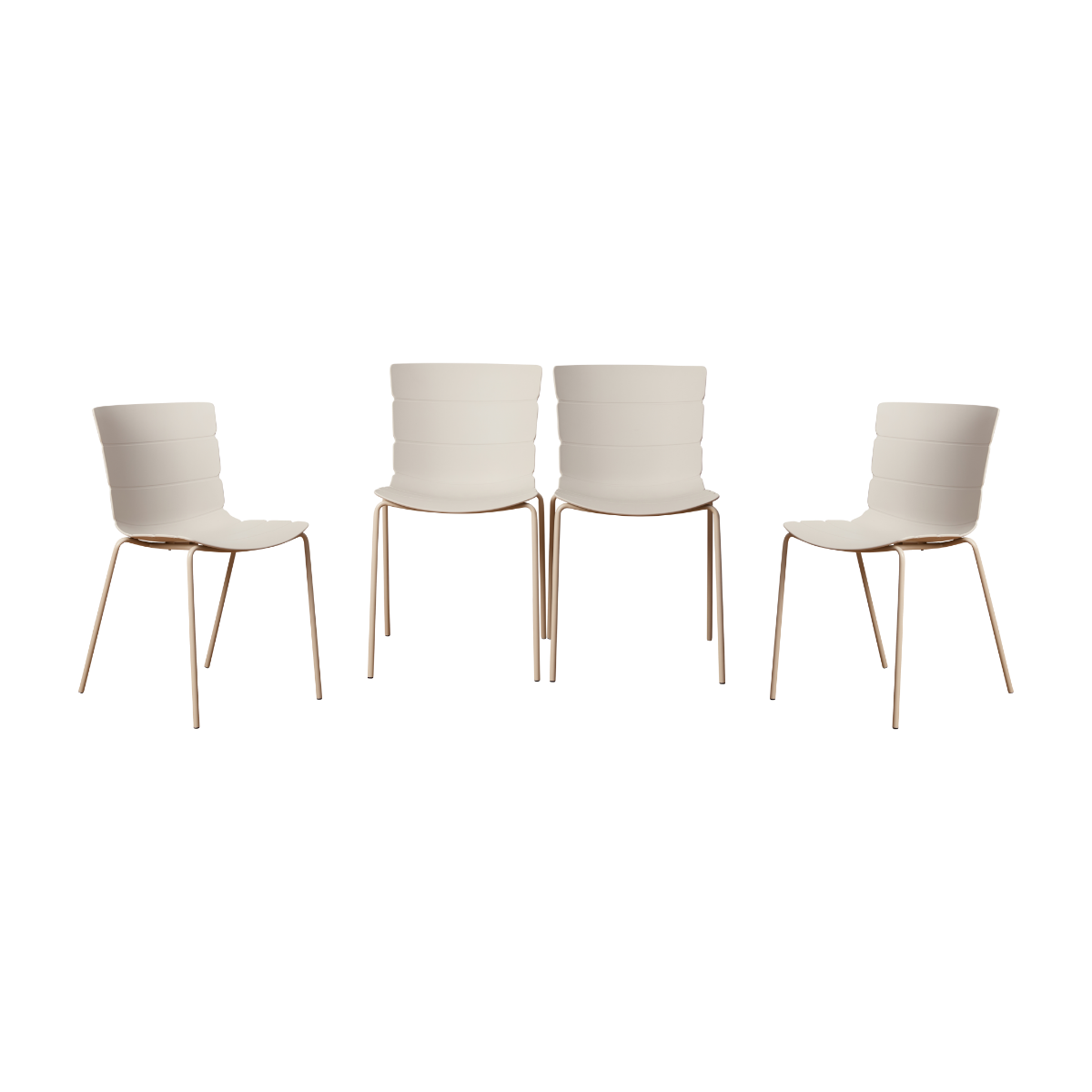 Ravello Outdoor Dining Chair - Beige Set of Four Bundle