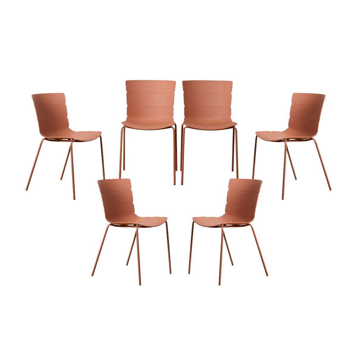 Ravello Outdoor Dining Chair - Clay Set Of Six Bundle