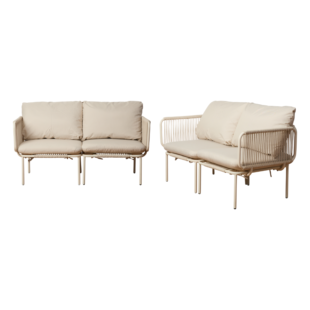 Sorrento Outdoor Two Seater Sofa - Beige Set of Two Bundle