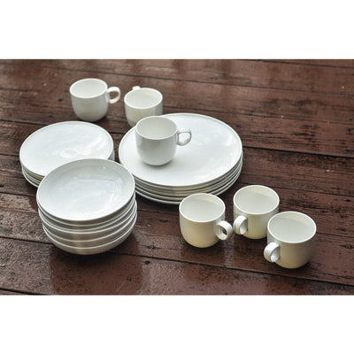 Red Vanilla Everytime White 24-piece Dinnerware Set