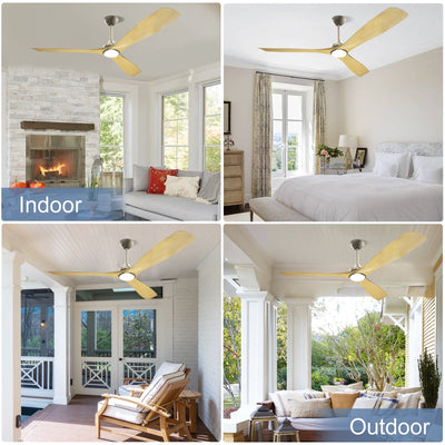 Remote Ceiling Fan with Lights Flush Mount